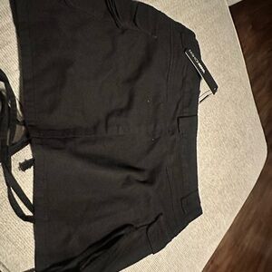 Black High-Waisted Shorts